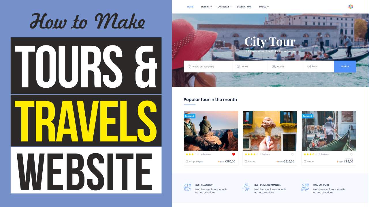 How to Make Tours & Travels Website with WordPress & Traveler Theme 2020