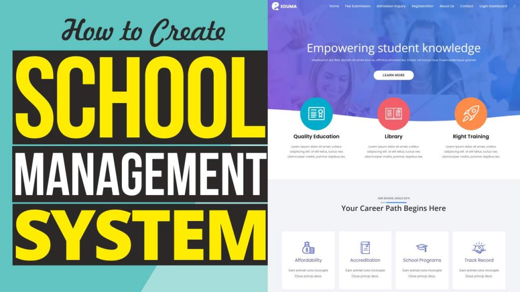 How to Make School Management System Website in WordPress Attendance ...