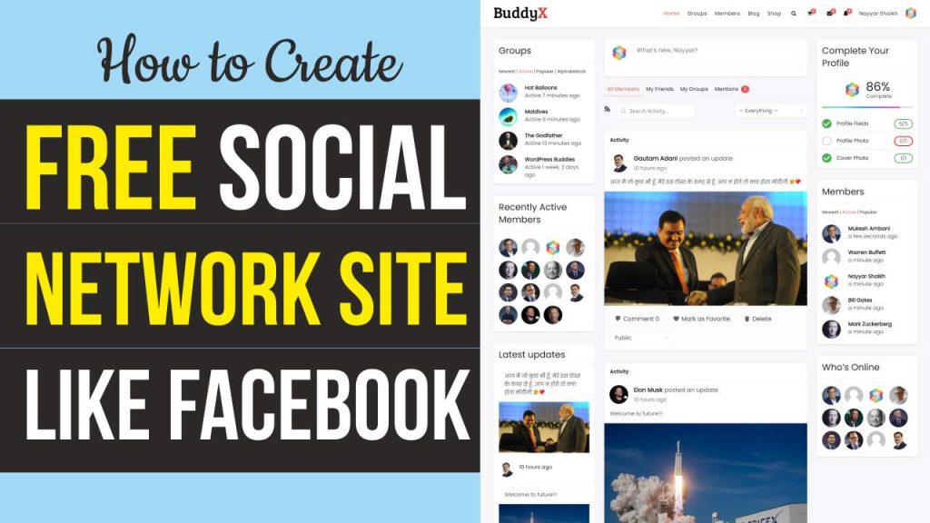 How to Make a Social Networking & Community Website like Facebook with ...