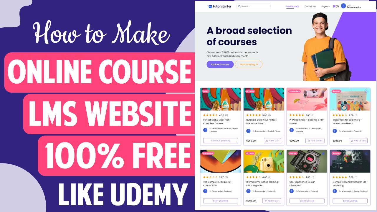 Read more about the article How to Create Online Course, LMS, Educational Website like Udemy with WordPress 2023 – Tutor LMS