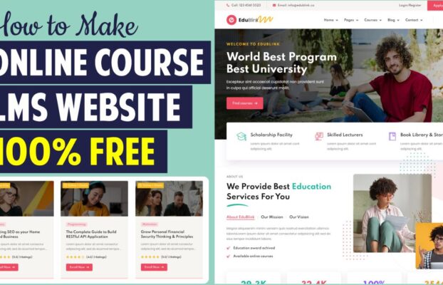 How to Create Online Course, LMS, Educational Website like Udemy with WordPress 2024 – Tutor LMS