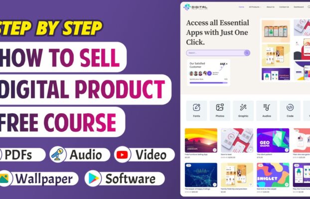 How to Make a FREE Digital Downloadable Products Selling eCommerce Website with WordPress