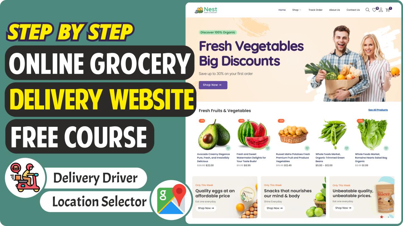 How to Make FREE Online Grocery Delivery eCommerce Website with WordPress