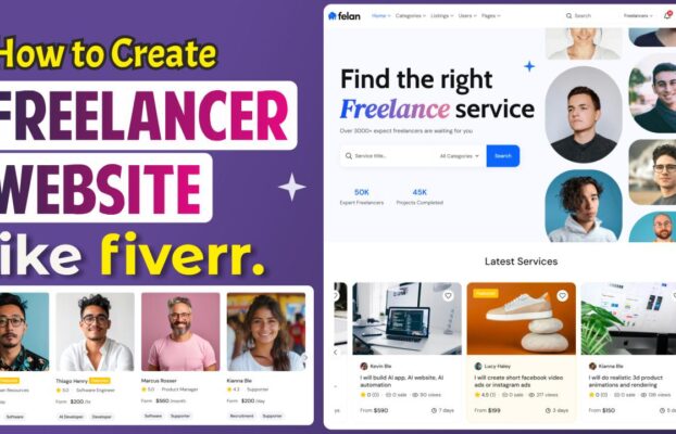 How to Make Freelance & Micro Job Marketplace Website Like Fiverr – WordPress & Felan Theme