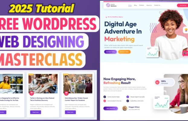 How to Make a FREE WordPress Website 2025 – WordPress Designing MasterClass – Elementor Tutorial