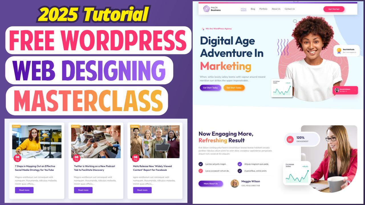 How to Make a FREE WordPress Website 2025 – WordPress Designing MasterClass – Elementor Tutorial