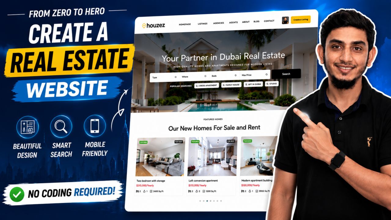How to Make a Real Estate Listing & Directory Website with WordPress Houzez Theme